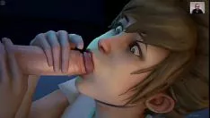 Reproduzir Missy goza do clímax quando o cara dá um tapa no gatinho dela e esbanja com cum apoio - porno 3d - sexo de esboço
