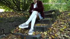 Play Teen Pussy Outdoor Casting: First Time Porn for Tiny Chipie